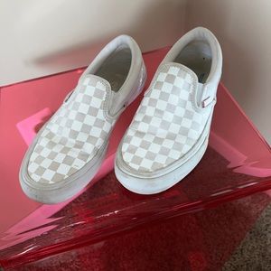 Vans Slip-On Pro Reflect White Skate Shoes